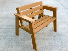 Thames Garden Bench - 2 seater - Recycled plastic wood